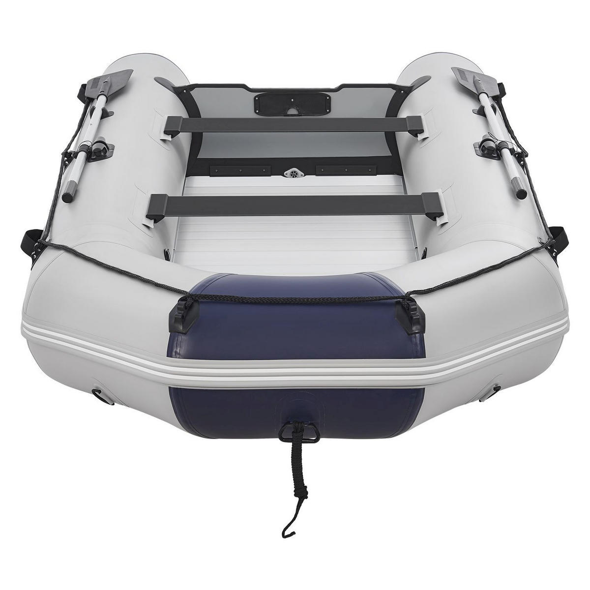 SCHLAUCHBOOT Paddelboot 3,80 m inkl. Tasche & Reparaturset - Grau, Kunststoff (380/170/77cm) - Artsport