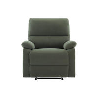 RELAXSESSEL - 1 Person - stoff - grün Lunano - Grün, Textil (91/102/89cm) - Vente-Unique