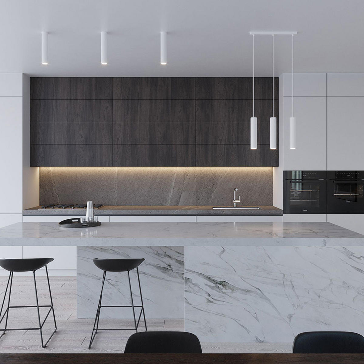 HÄNGELEUCHTE Stahl Weiß 1-Flammig - Weiß, Metall (8/8/130cm)