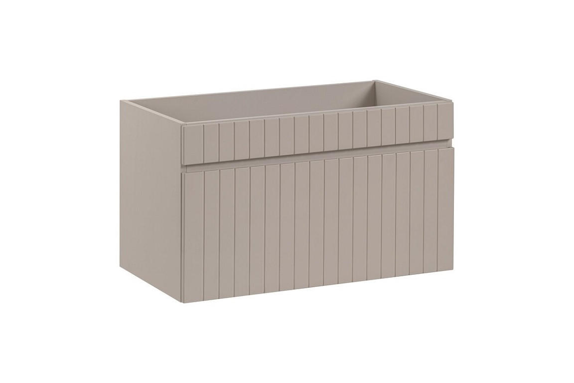BADMÖBEL-SET 2 Teile - Iconic Cashmere I BM246 in Kaschmir Matt/Coast Evoke Eiche - Kaschmir, Holz (60/46/46cm)