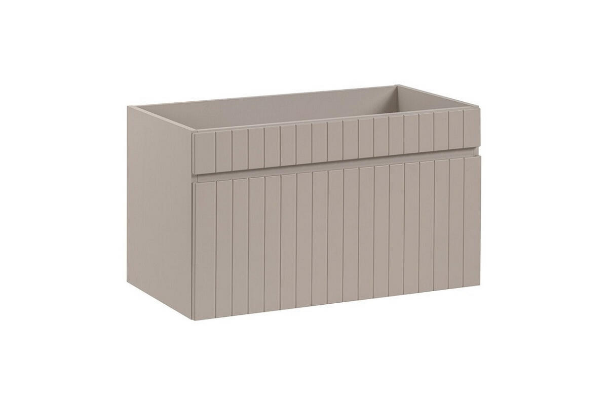 BADMÖBEL-SET 2 Teile - Iconic Cashmere I BM246 in Kaschmir Matt/Coast Evoke Eiche - Kaschmir, Holz (60/46/46cm)