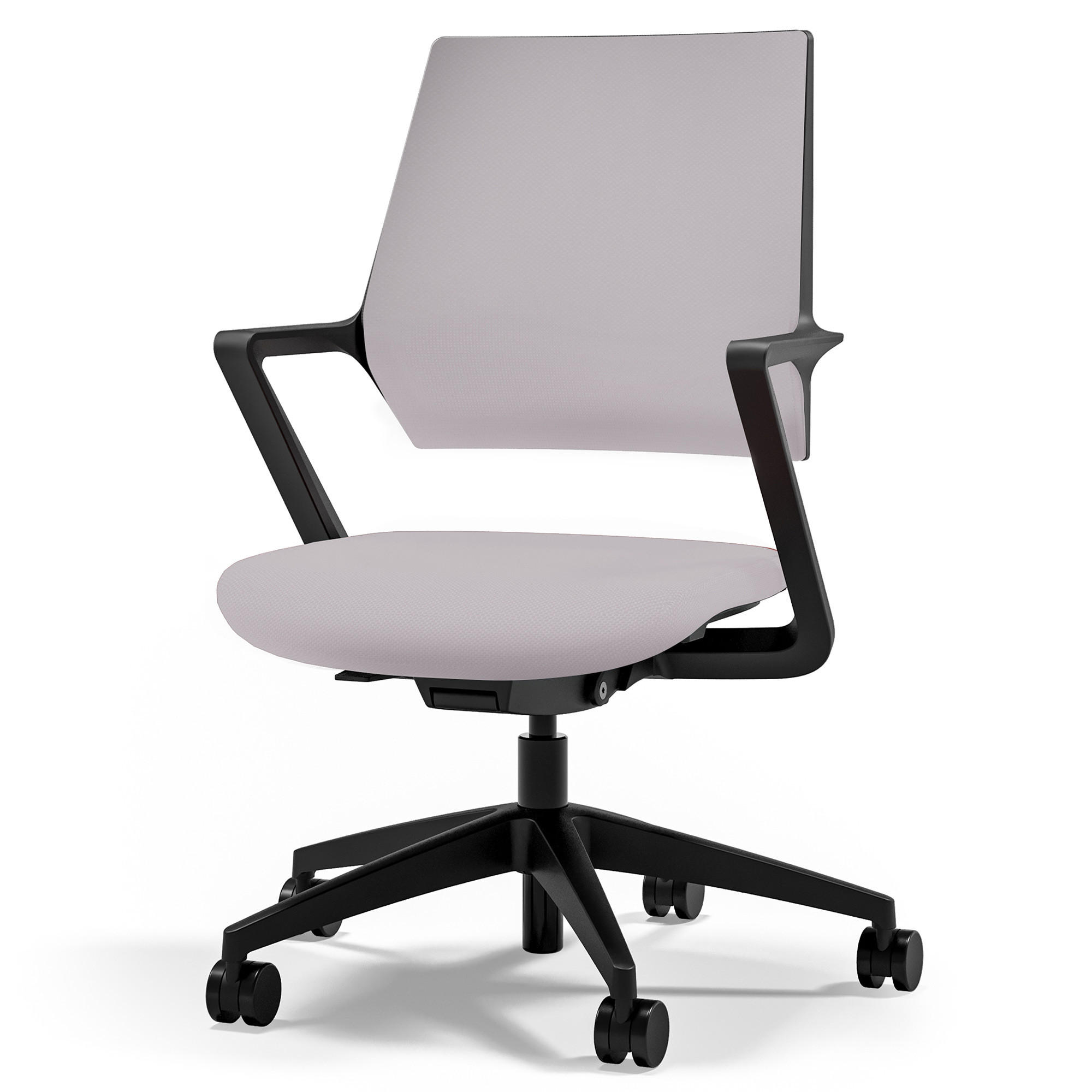 DREHSTUHL Ergonomischer Bürostuhl Asolo mit Polsterrücken / Hellgrau Ergonomischer Polsterrücken - Hellgrau, Textil (59.5/97.5/45cm) - ASSMANN