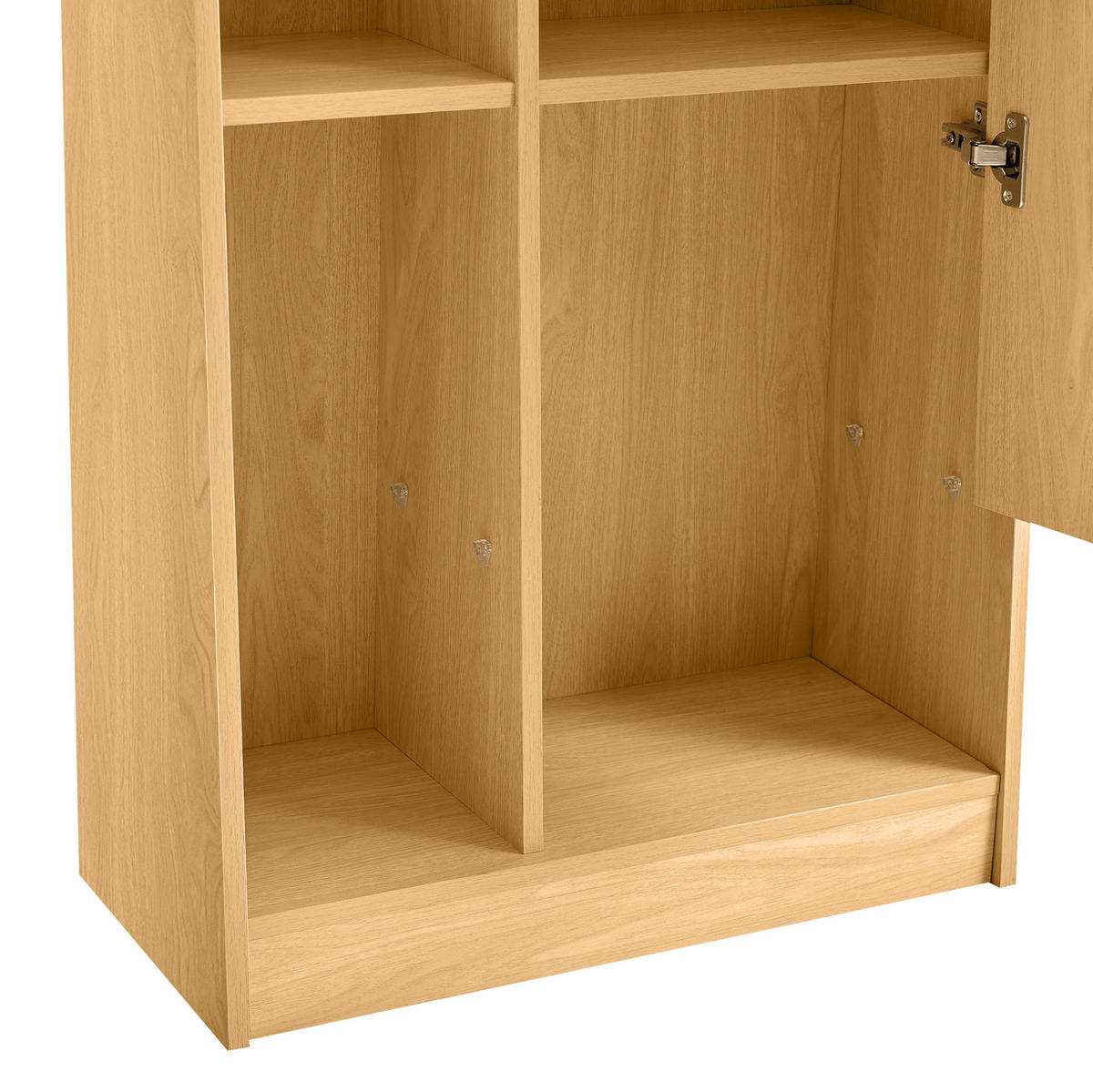 HIGHBOARD 60/165/28 cm Natur aus MDF mit Spiegeltür - Naturfarben, Holzwerkstoff (28/165/60cm) - OKMYHOME