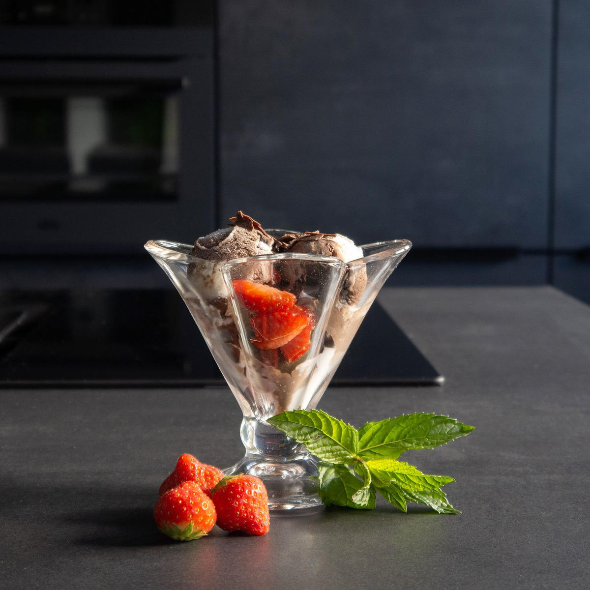EISSCHALEN SET - Transparent, Glas - Intirilife