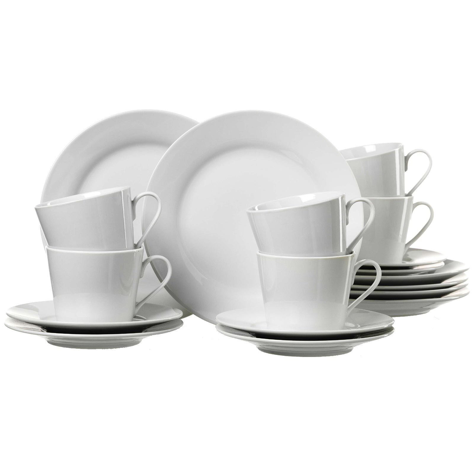 KAFFEESERVICE Bianco weiß 18er Set - Weiß, Keramik (19/15/29cm) - Ritzenhoff Breker