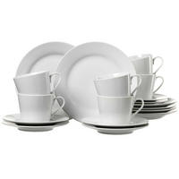 KAFFEESERVICE Bianco weiß 18er Set - Weiß, Keramik (19/15/29cm) - Ritzenhoff Breker