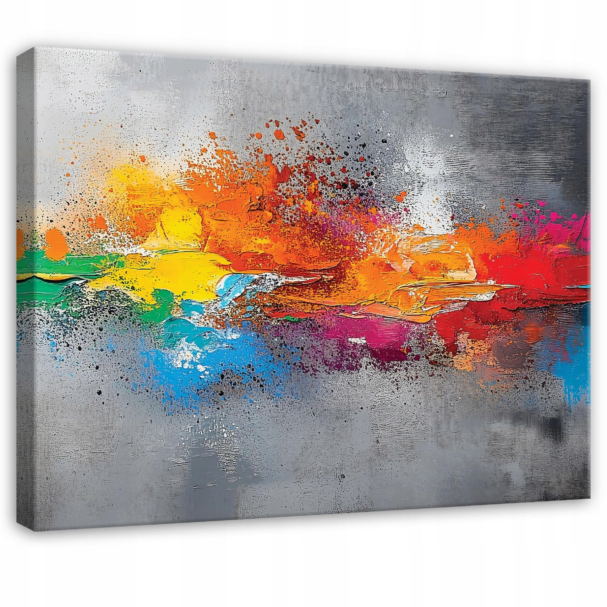 WANDDEKO Abstrakt Grau Loft Modern Bilder Schlafzimmer 100x70 - Grau, Holzwerkstoff (100/70cm) - Wallarena