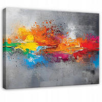 WANDDEKO Abstrakt Grau Loft Modern Bilder Schlafzimmer 120x80 - Grau, Holzwerkstoff (120/80cm) - Wallarena