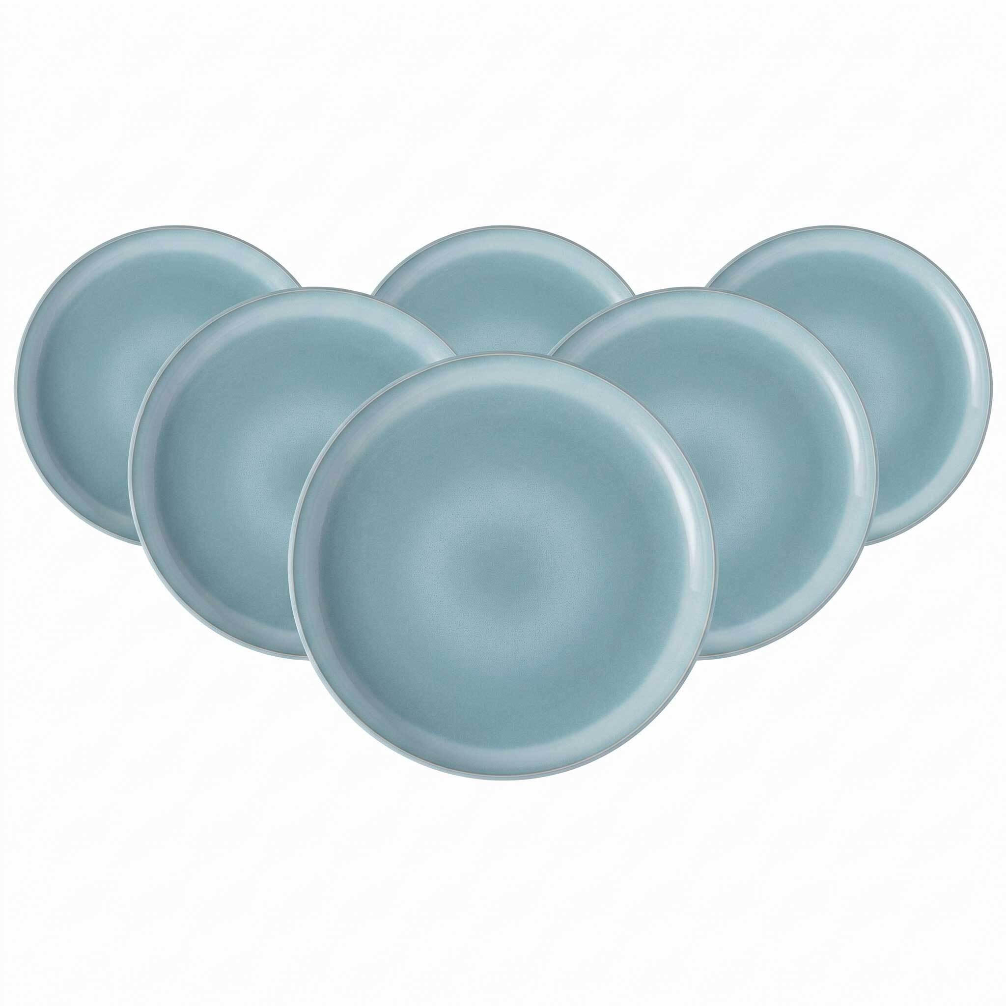DESSERTTELLER Perlemor Aqua blau ø 23,8 cm 6er Set - Blau, Keramik (23.8cm) - like.Villeroy & Boch