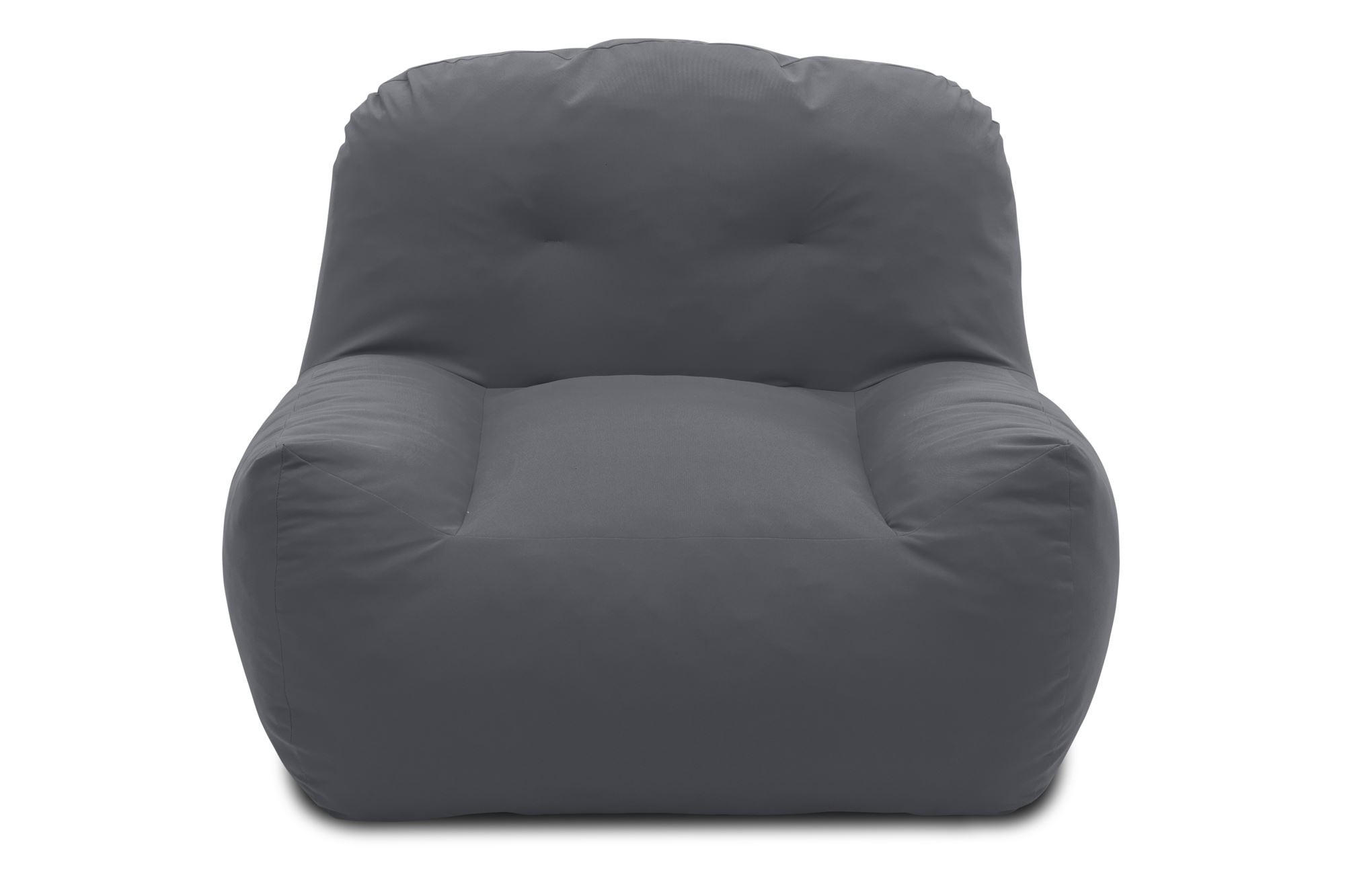 GARTENLOUNGE-SESSEL Branizlawa 103x71x102 mit Outdoorbezug dunkelgrau - Dunkelgrau, Kunststoff (103/71/102cm) - 58aufmkessel
