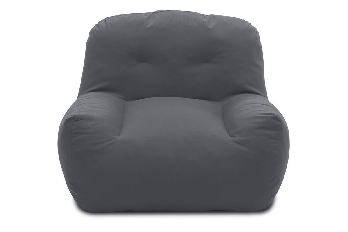 GARTENLOUNGE-SESSEL Branizlawa 103x71x102 mit Outdoorbezug dunkelgrau - Dunkelgrau, Kunststoff (103/71/102cm) - 58aufmkessel