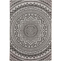 OUTDOORTEPPICH Cleo Weiß/Schwarz 120x170 cm - Weiß, Kunststoff/Textil (120/170cm) - benuta Nest