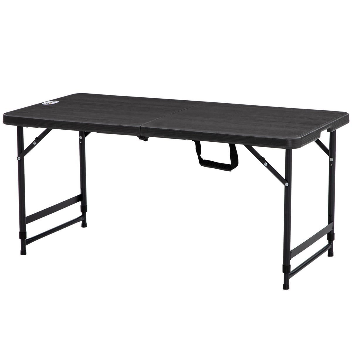 GARTENTISCH DE-14082 klappbar, höhenverstellbar 118x60 cm - Dunkelgrau, Kunststoff (118/60/74cm) - ComfortXL