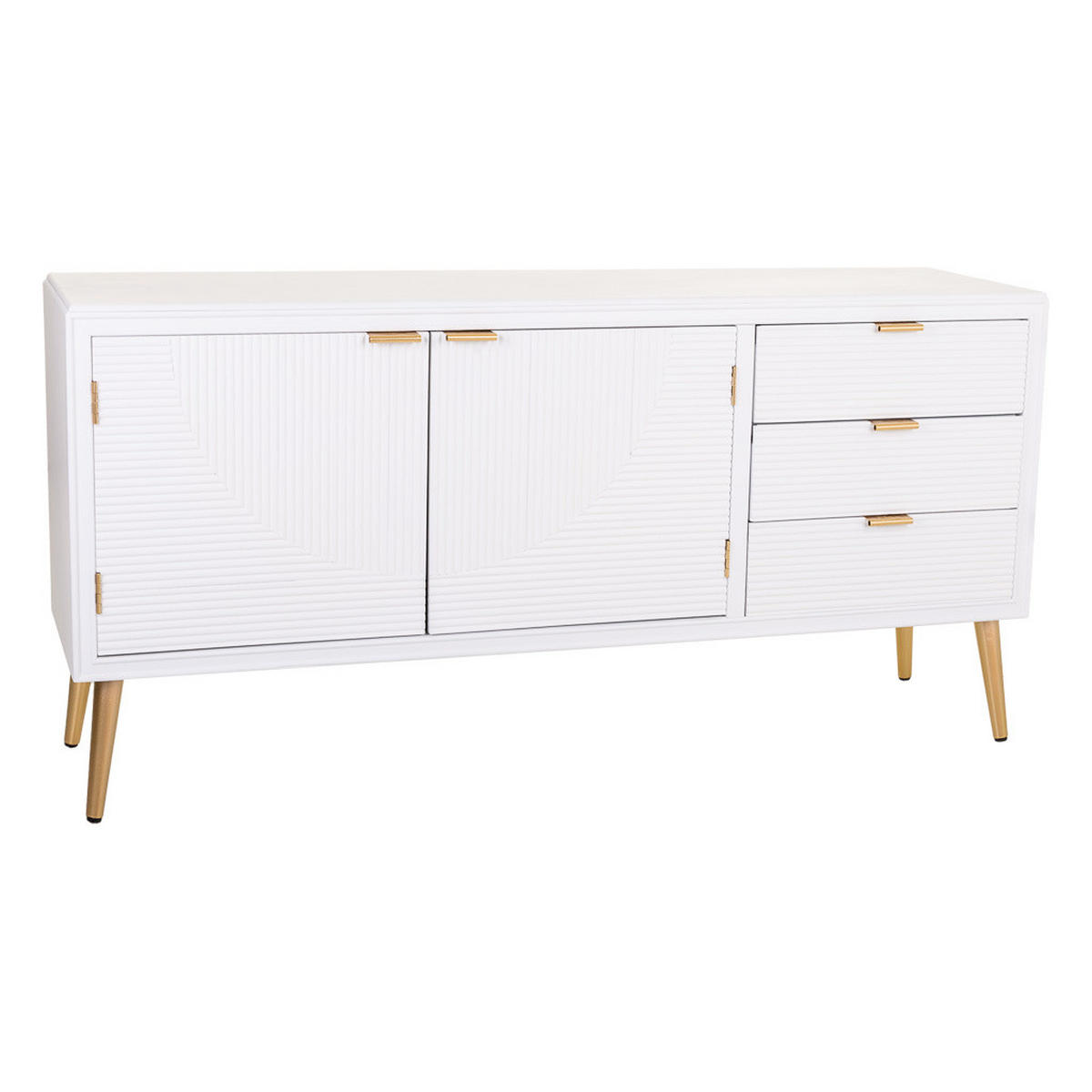 SIDEBOARD aus Holz 145x42x72 cm - Weiß, Holzwerkstoff (145/71.5/42cm) - Wanderlust