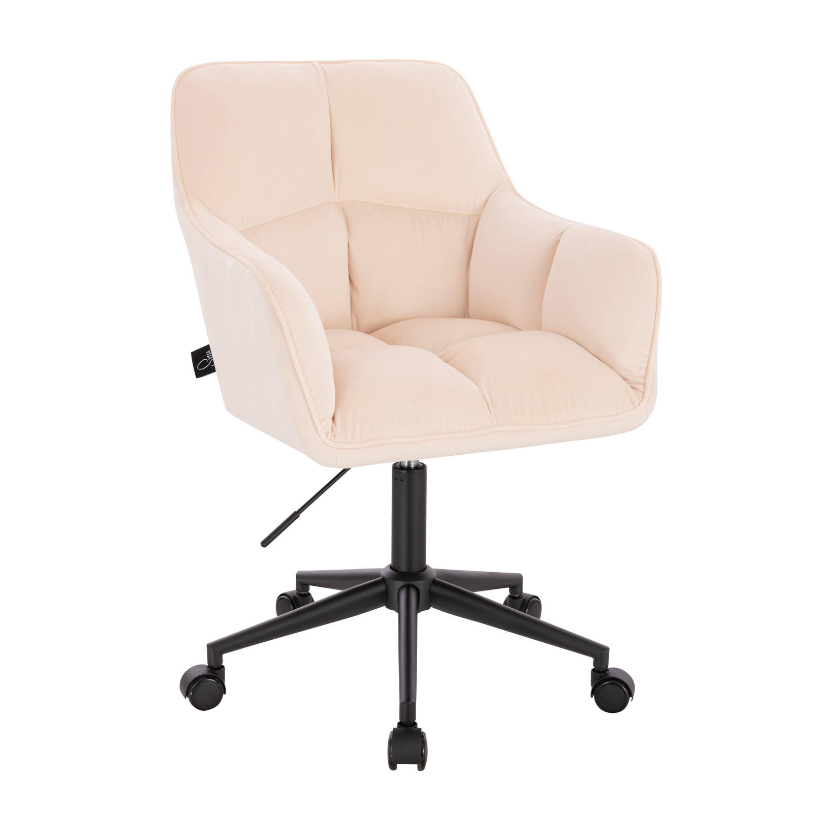SCHREIBTISCHSTUHL JERRY mit Armlehnen - Creme, Textil (59/86/59cm) - SVITA