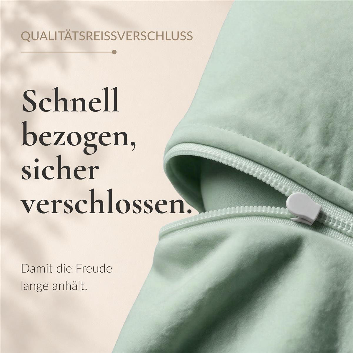 BIBER-KISSENBEZÜGE 40x40 2er Set - Made in Germany! Kuschelig warmer Flanell Kissenbezug aus 100% Baumwolle - Salbeigrün - Salbeigrün, Textil (40/40cm) - Carpe Sonno