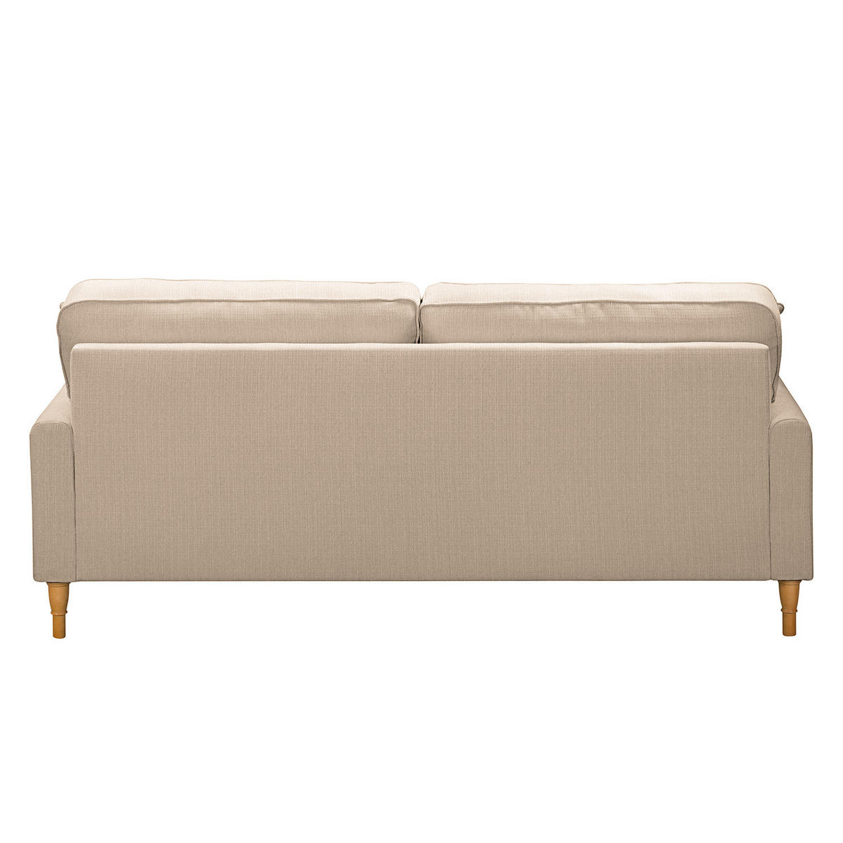 2-SITZER SOFA mit Rollen - Kaschmir/Braun, Birkenholz/Textil (190/85/96cm) - home24