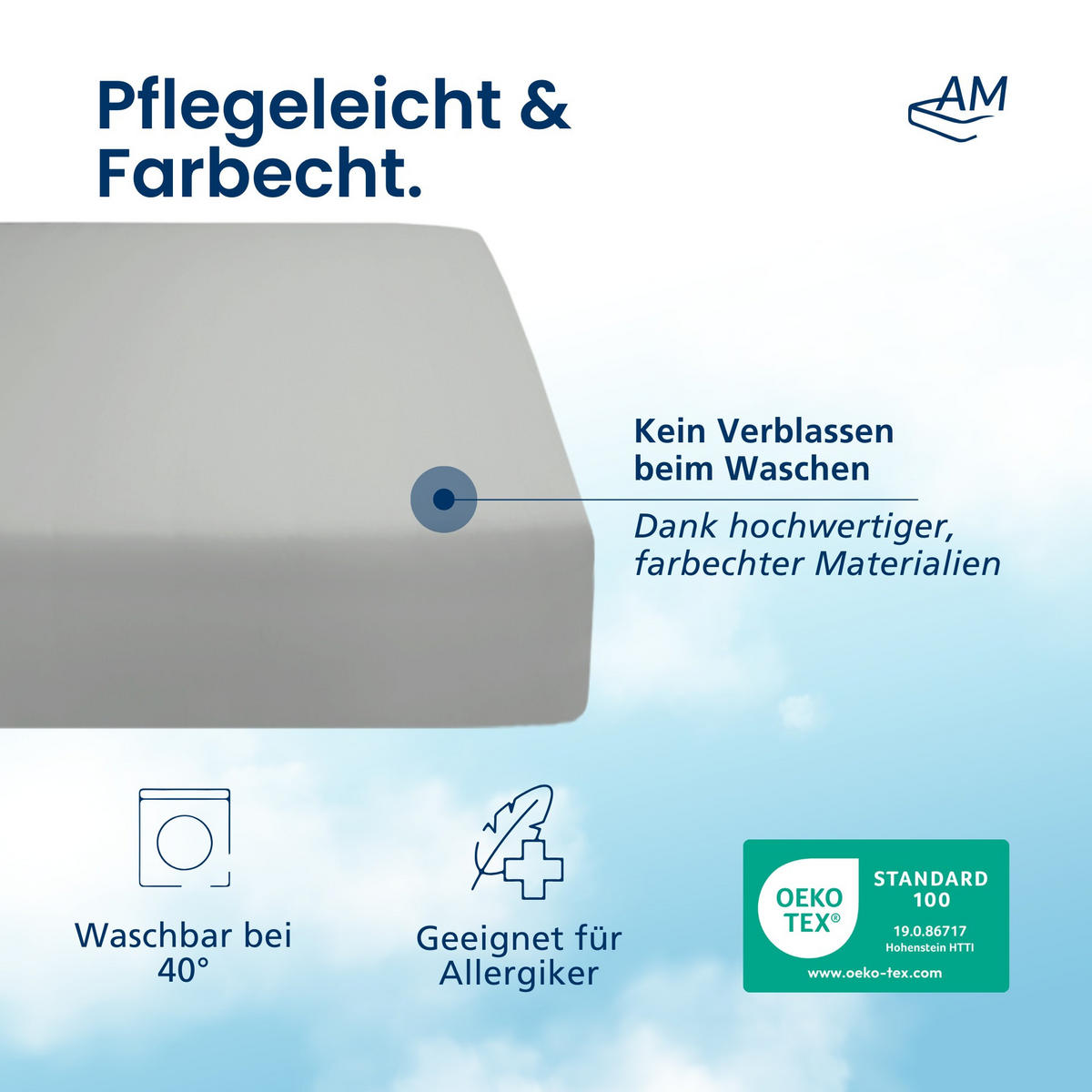 SPANNBETTLAKEN BOXSPRING 80/200/33 cm Hellgrau - Hellgrau, Textil (80/200cm) - AM Qualitätsmatratzen