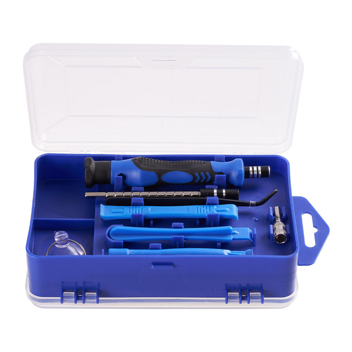 SCHRAUBENDREHER-SET für Feinmechaniker 115-in-1 multifunktionales in Blau - Blau, Metall (10.5/17.8/5.1cm) - Livingandhome