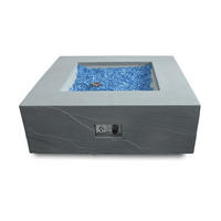 FEUERSTELLE Carpertee in Sandstein-Optik grau aus Faserbeton - Grau, Stein (108/46/108cm) - Elementi