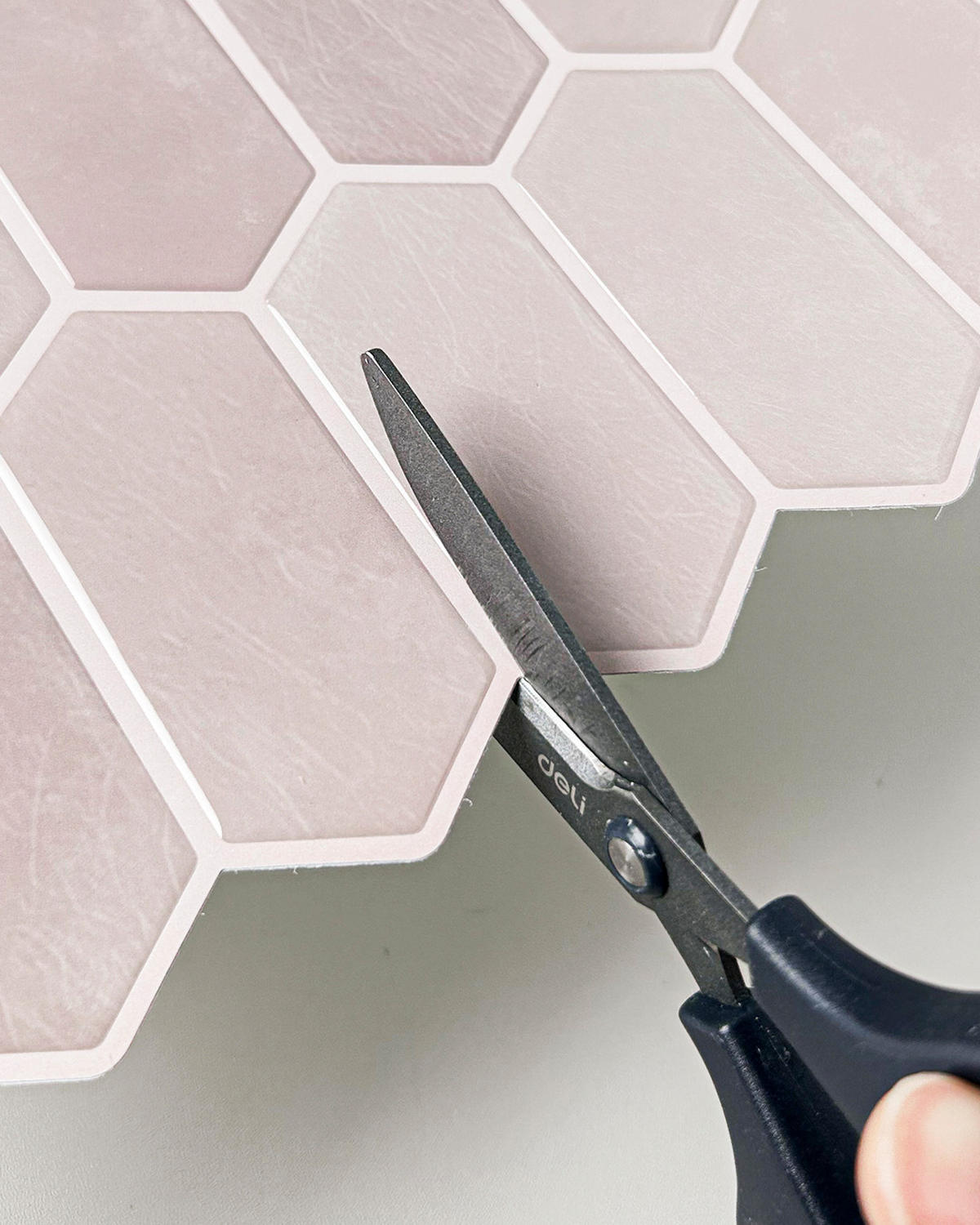 FLIESENAUFKLEBER 1 Stück 30,5 x 30,5 cm Selbstklebende Fliesen - Pera Rosa - Rosa, Kunststoff (30.5/0.12/30.5cm) - Mazovia