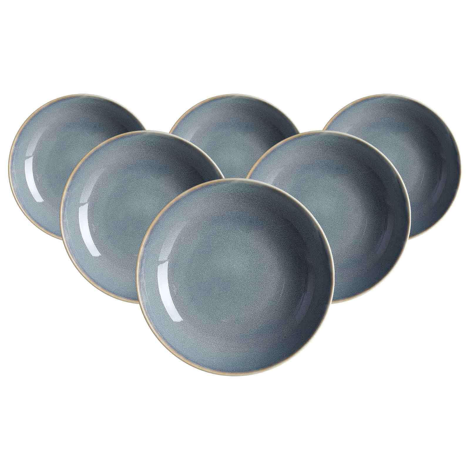 SUPPENTELLER Skagen Stone grau ø 21,5 cm 6er Set - Grau, Keramik (21.5cm) - Ritzenhoff Breker