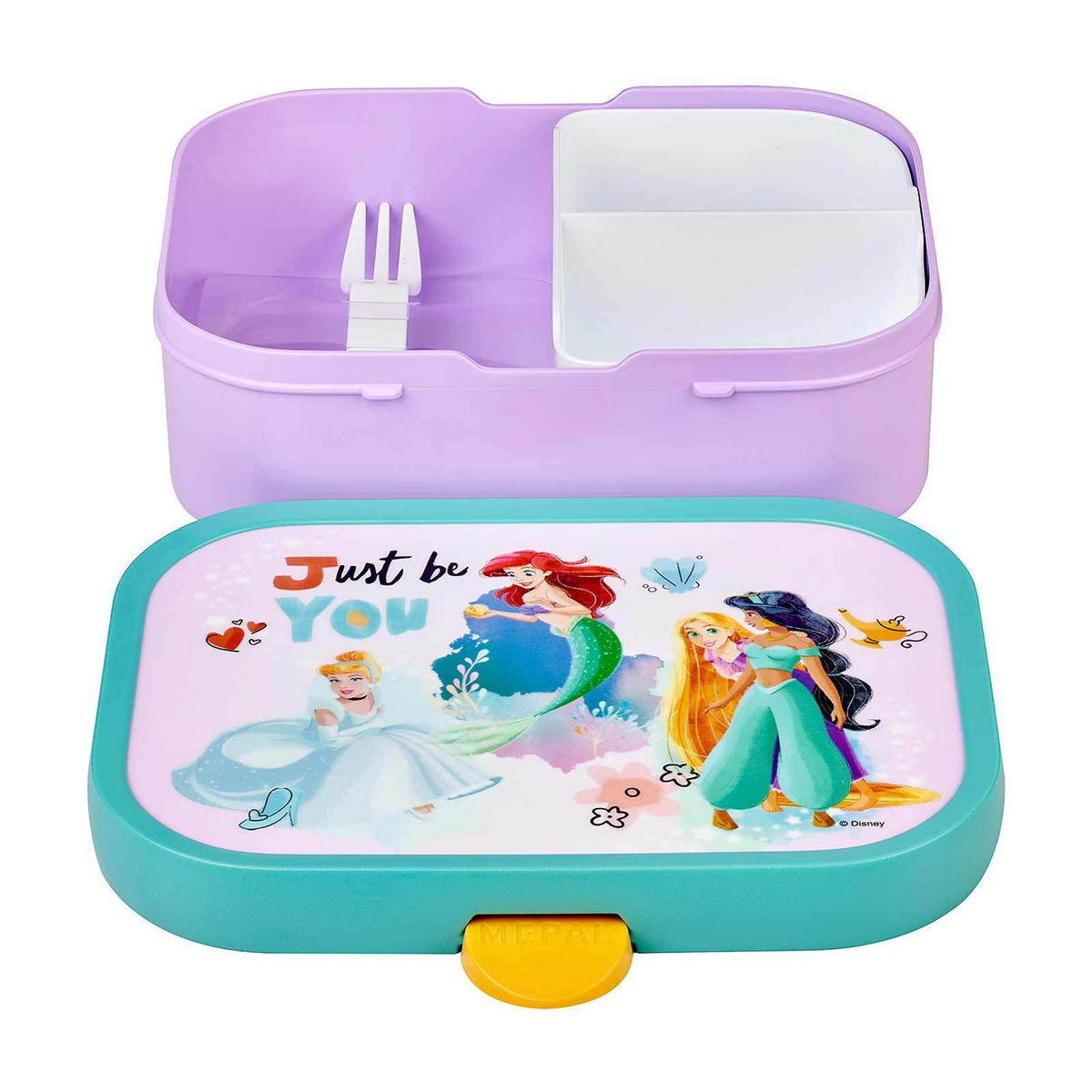 BROTDOSE Campus Disney Princess 700 ml - Violett/Multicolor, Kunststoff (13.2/6.1/17.8cm) - Mepal
