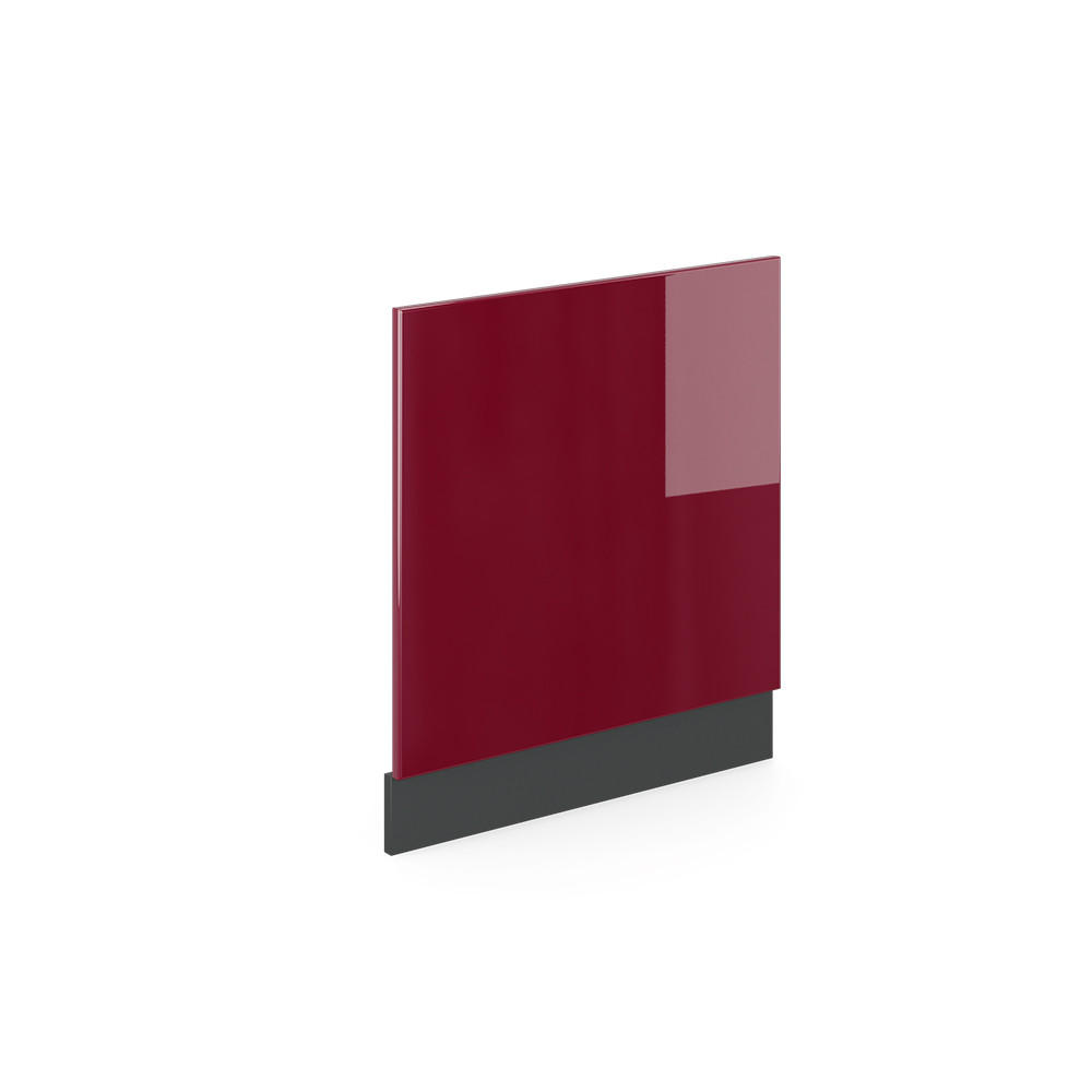 FRONTBLENDE R-Line Rot 60 cm ohne AP - Anthrazit/Rot, Holzwerkstoff (60/57.2/1.6cm) - Vicco