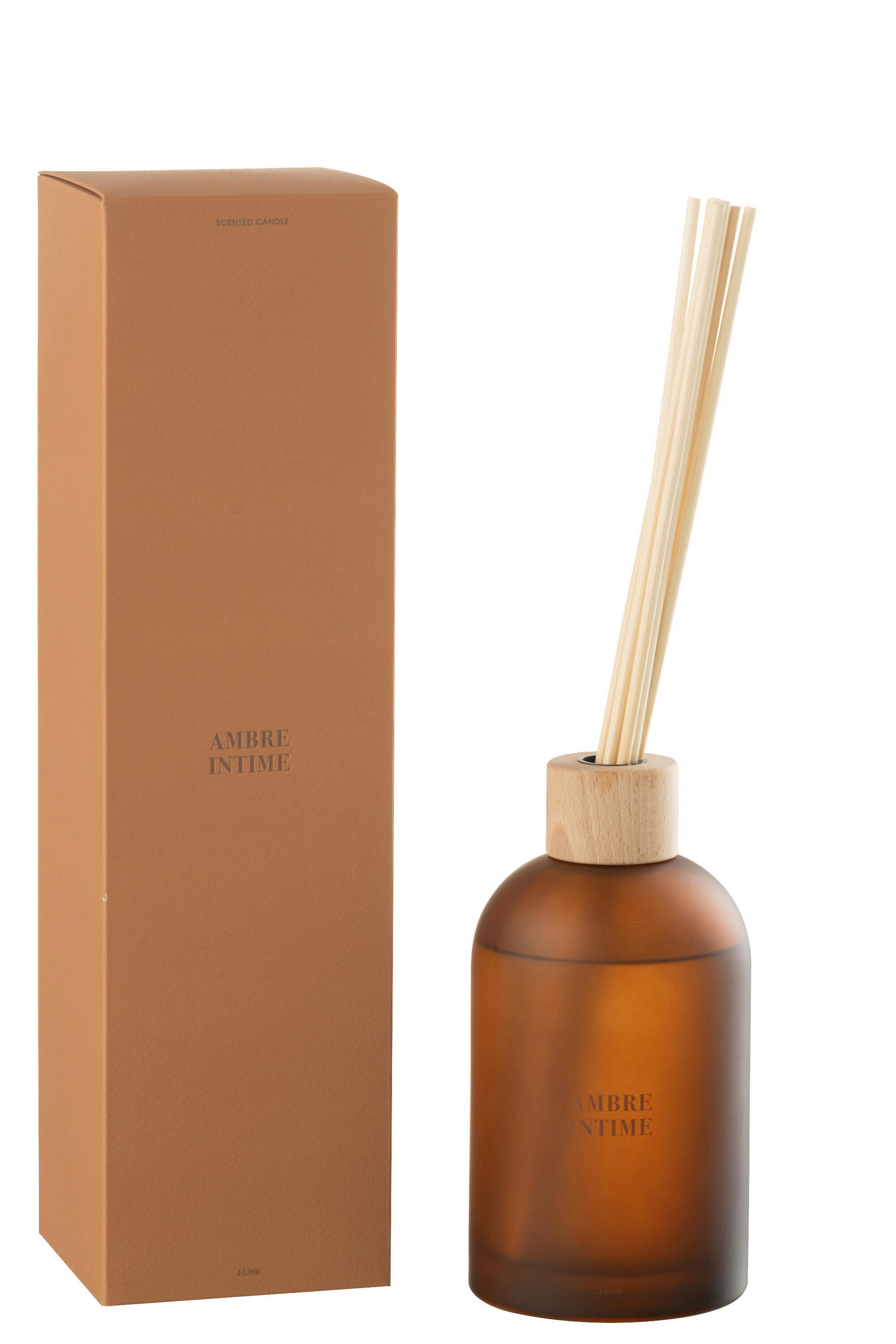 DUFTSPENDER HAUSPARFUM ACCORDS ESSENTIELS - Gelb - 550 ml - Cognac, Paraffin (9.5/35.5/9.5cm) - J-Line