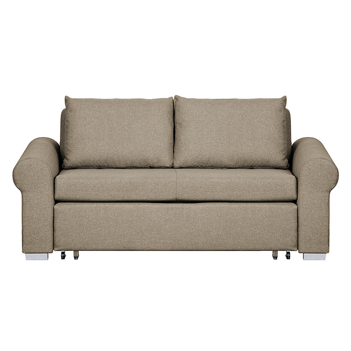 SCHLAFSOFA - Beige, Textil (184/90/90cm) - home24