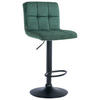 BARHOCKER Samt grün - Schwarz/Grün, Textil/Metall (46/94/47cm) - CLP