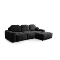 ECKSOFA Argos In Vibe - Schwarz, Holzwerkstoff/Textil (267/170cm) - Fun Möbel
