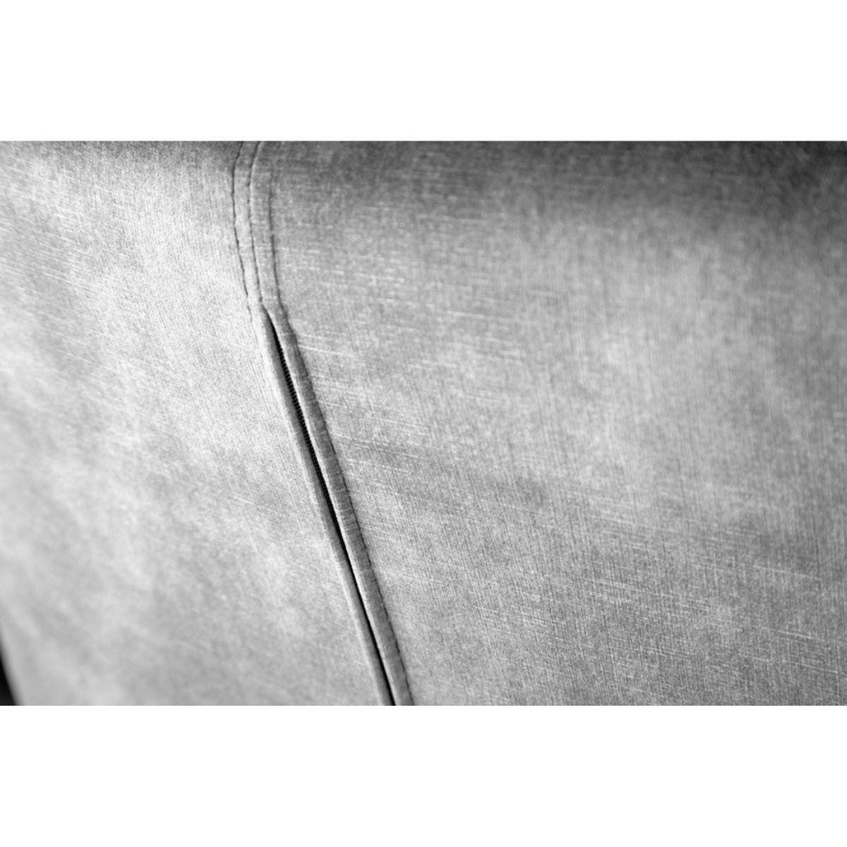 ARMLEHNSTUHL BIG GEORGE Samt, Strukturstoff Grau - Hellgrau, Textil (58/90/68cm) - riess-ambiente