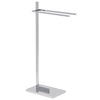 HANDTUCHSTÄNDER Stahlsilber 45x86 cm Selva - Silberfarben, Metall (20/86/45cm) - Beliani
