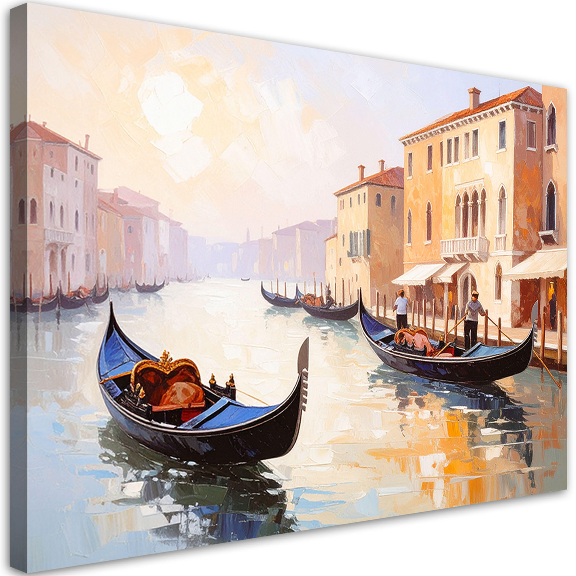 Feeby Leinwandbild Grau 120x80 cm
