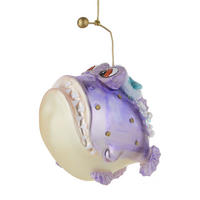WEIHNACHTSBAUMKUGEL Hang On Anglerfisch - Flieder, Glas (6/11/9cm) - Butlers