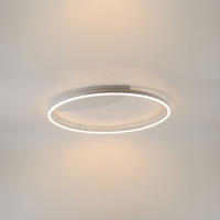 LED-WAND-/DECKENLAMPE Ring Weiß Ø 80cm - Weiß, Metall (80/80/5.5cm) - s.luce