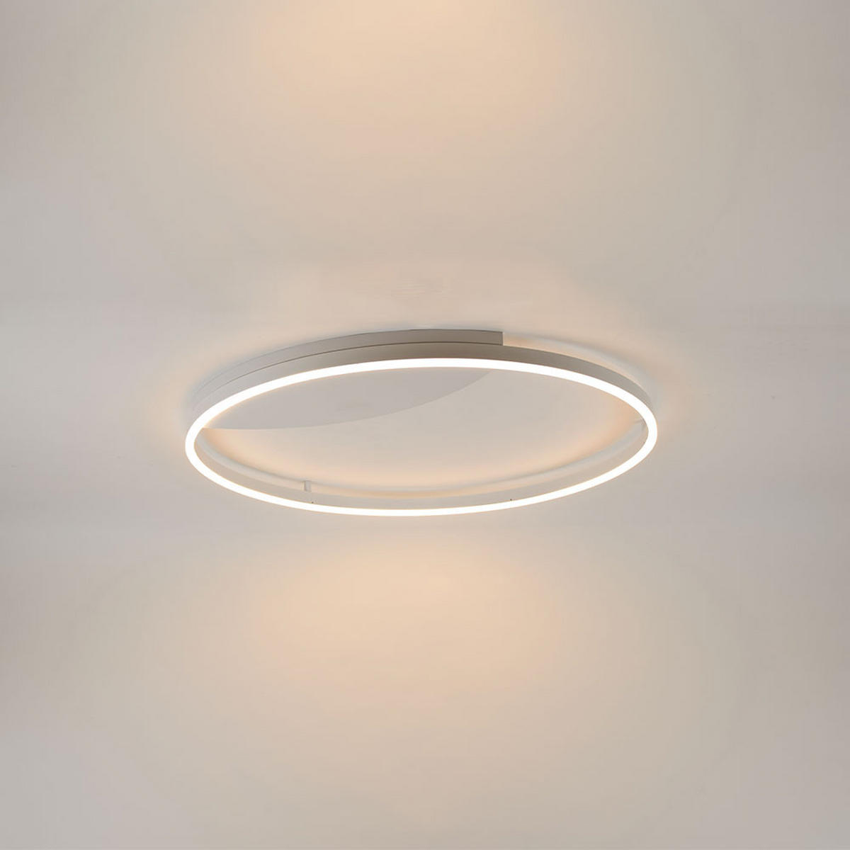 LED-WAND-/DECKENLAMPE Ring Weiß Ø 80cm - Weiß, Metall (80/80/5.5cm) - s.luce