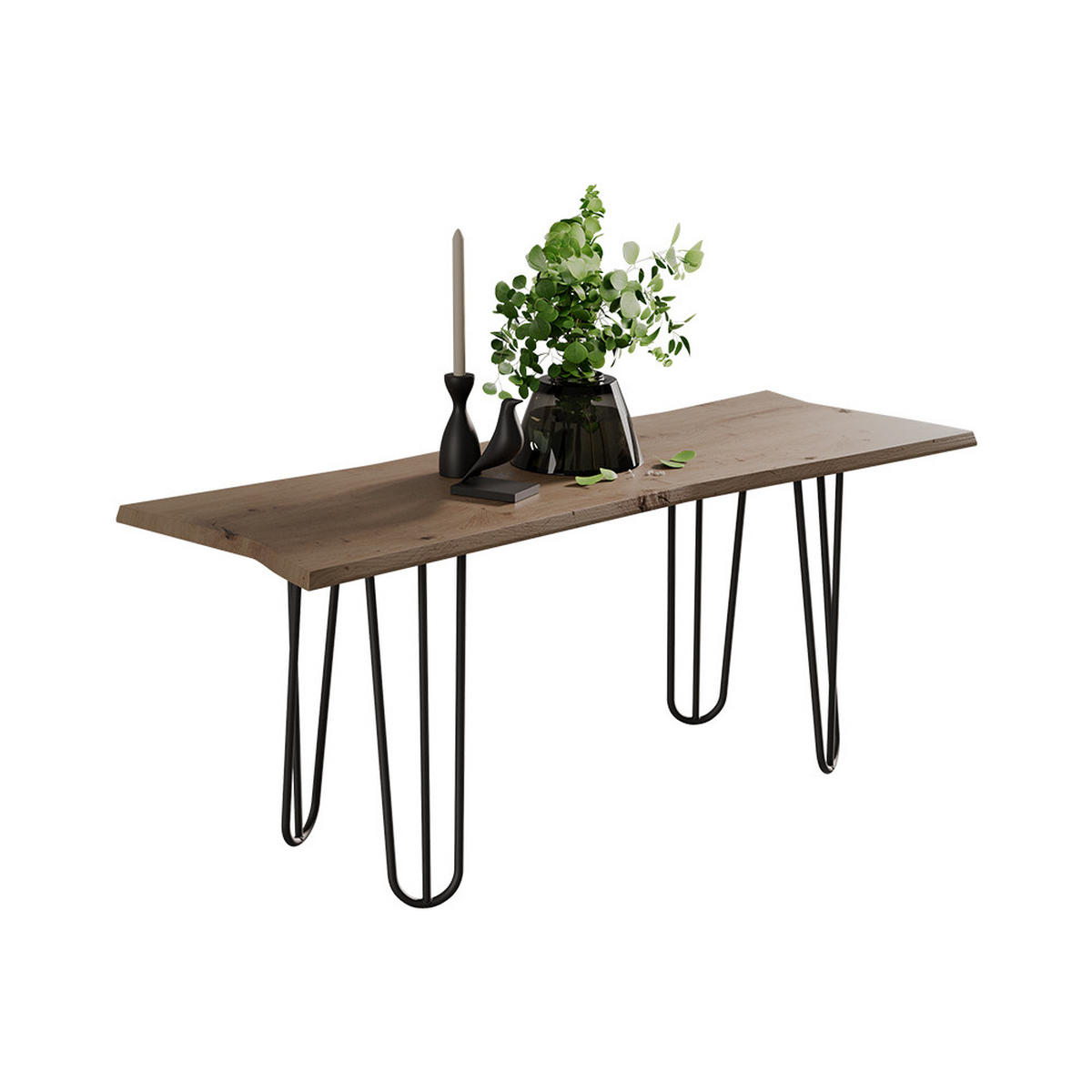 COUCHTISCH Yan Artisan 100 x 35.5 cm - Hellgrau, Holzwerkstoff (35.5/100/40cm) - Vicco