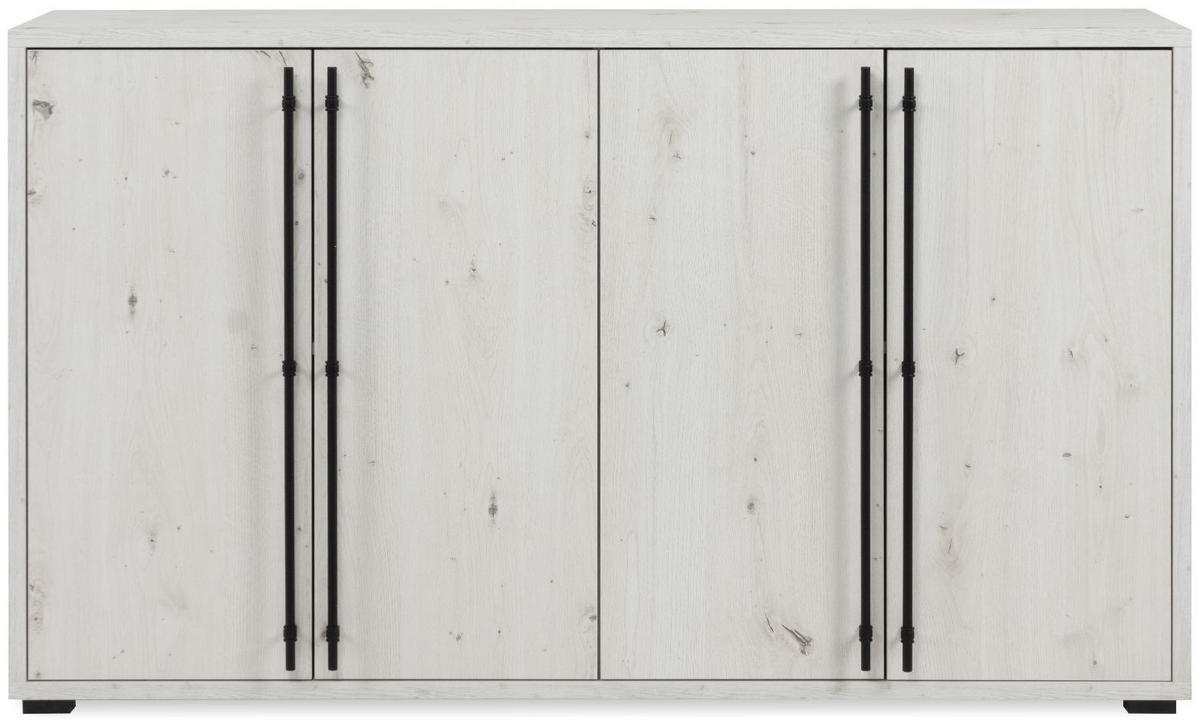 SIDEBOARD Almo 39/146/85 cm - Weiß, Holzwerkstoff (146/85/39cm) - Finori GmbH