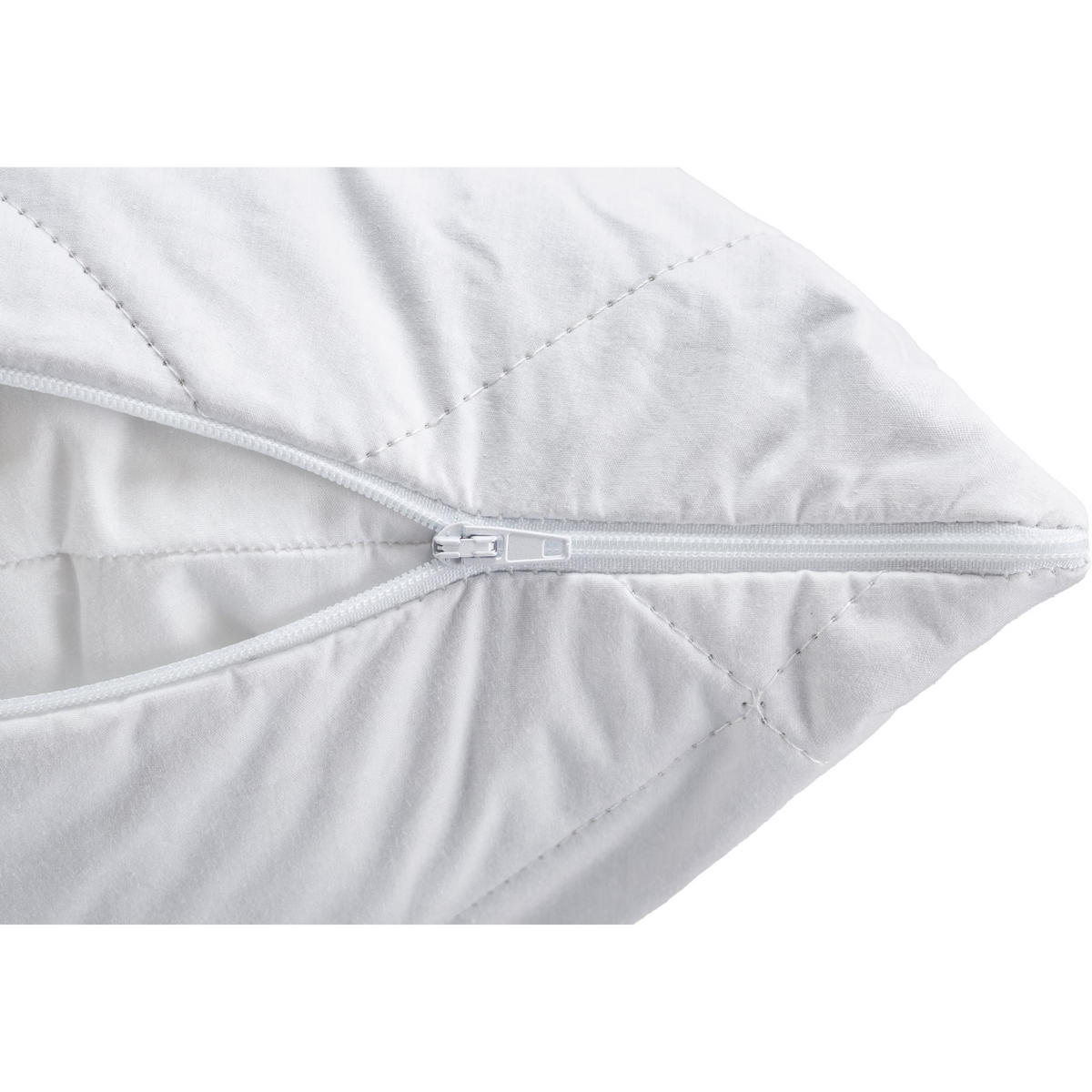 KISSEN LUXURY SILK BEDDING, Seide - Weiß, Textil (60/60cm) - WOODEK
