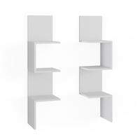 ECKREGAL Paolo Weiß 28 x 116.4 cm 2er Set - Weiß, Holzwerkstoff (28/116.4/28cm) - Vicco