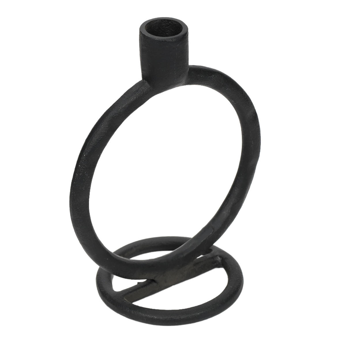 DEKO-KERZENSTÄNDER Aluminium 10/15/19 cm - Schwarz, Metall (15/19/10cm) - Home Styling Collection