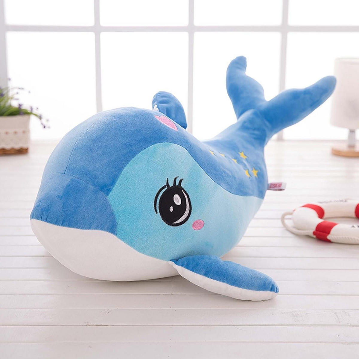 PLÜSCHTIER Delphin 40 cm Blau - Blau, Textil (5/20cm)