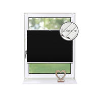 PLISSEE Thermo Basic 75 x 210cm Klemmfix ohne Bohren - Schwarz, Textil (75/210/210cm) - Deco-Raum