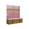 GARDEROBEN-SET Orion V - Eiche Artisan/Rosa, Holzwerkstoff/Kunststoff (168/186/46cm) - MIRJAN24