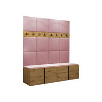 GARDEROBEN-SET Orion V - Eiche Artisan/Rosa, Holzwerkstoff/Kunststoff (168/186/46cm) - MIRJAN24