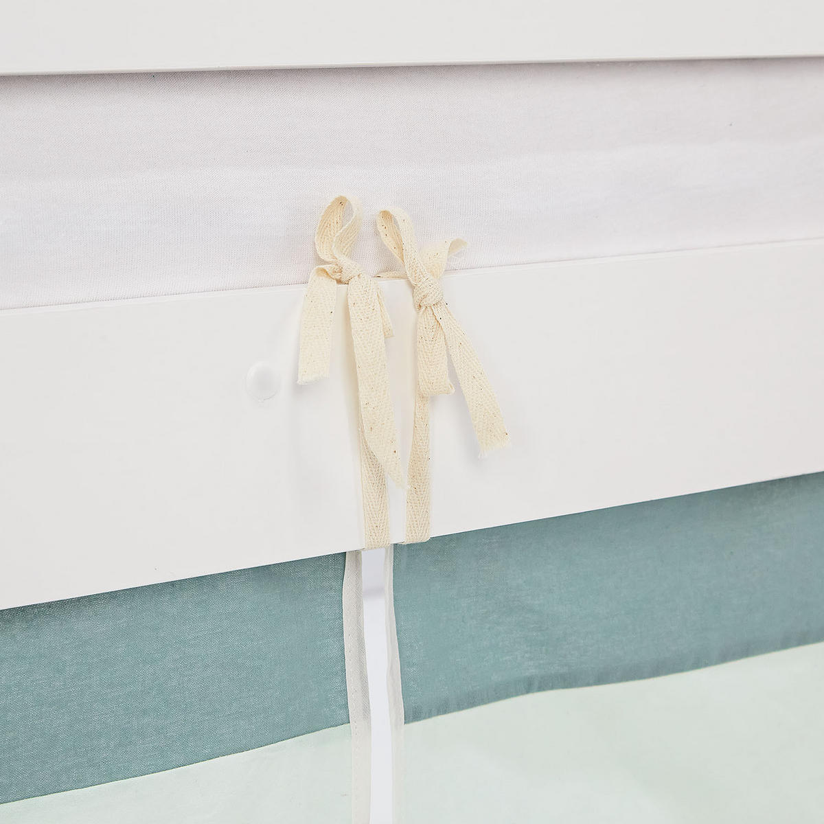 HOCHBETT 90/200 cm in weiß mit Lattenrost - Weiß/Mintgrün, Holz - Homestyle4u