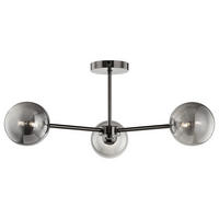 DECKENLEUCHTE - Metall, 3-flammig - Grau, Metall (62/62/25cm) - home24