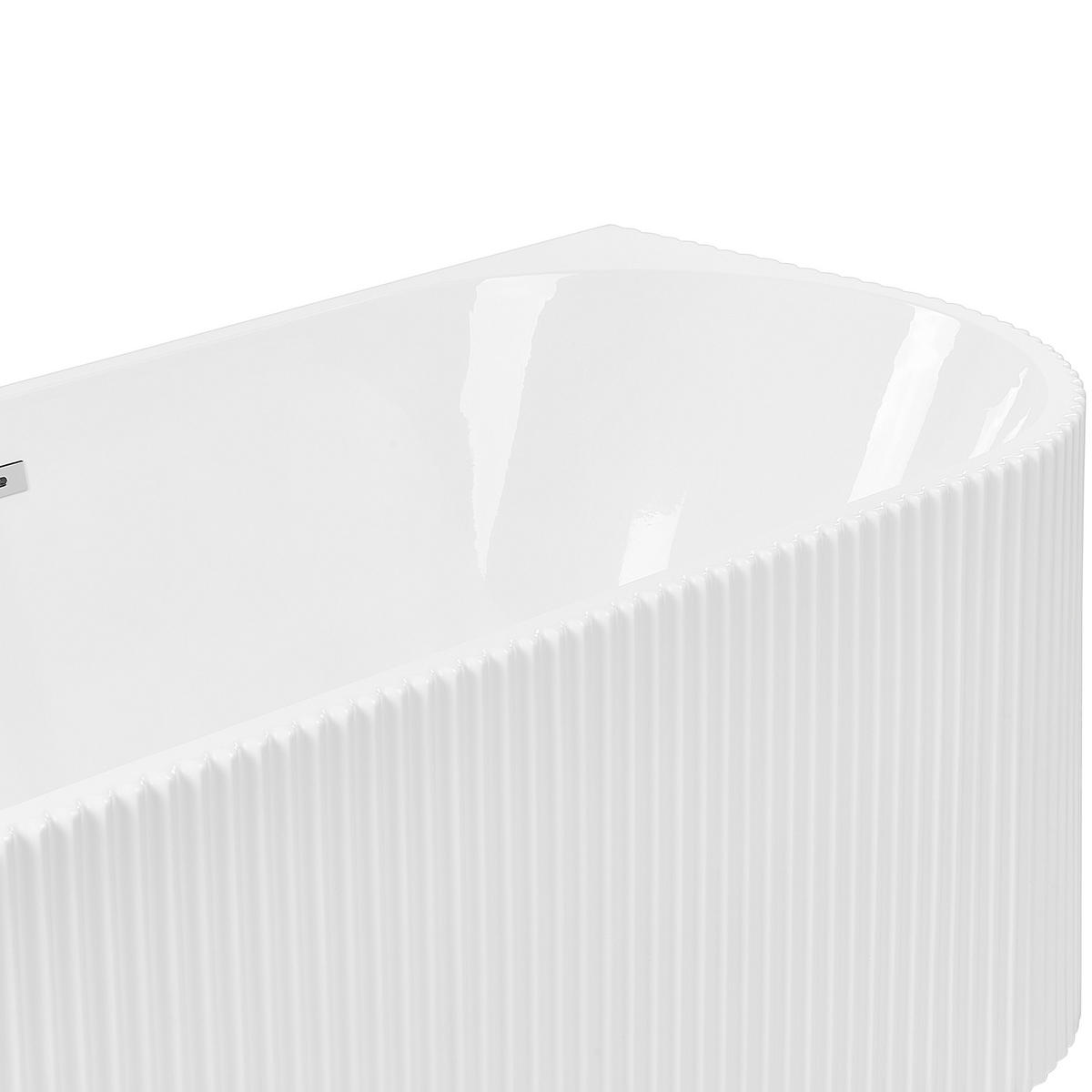 ECKBADEWANNE 80x169x59 cm weiß Gocta - Weiß, Kunststoff (80/59/169cm) - Beliani